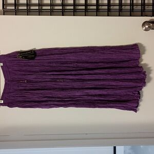 Purple cotton boho festival hippie skirt